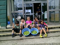 収穫の記念に一枚