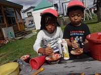 色水遊びもしました