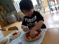 具を乗せているところです