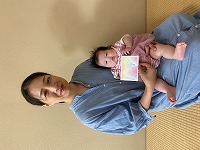 作品と記念撮影