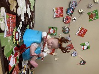 クリスマスの撮影会をしている