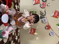 クリスマスの撮影会をしている